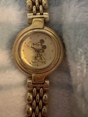 Disney Gold-tone Mickey Mouse Bracelet Watch